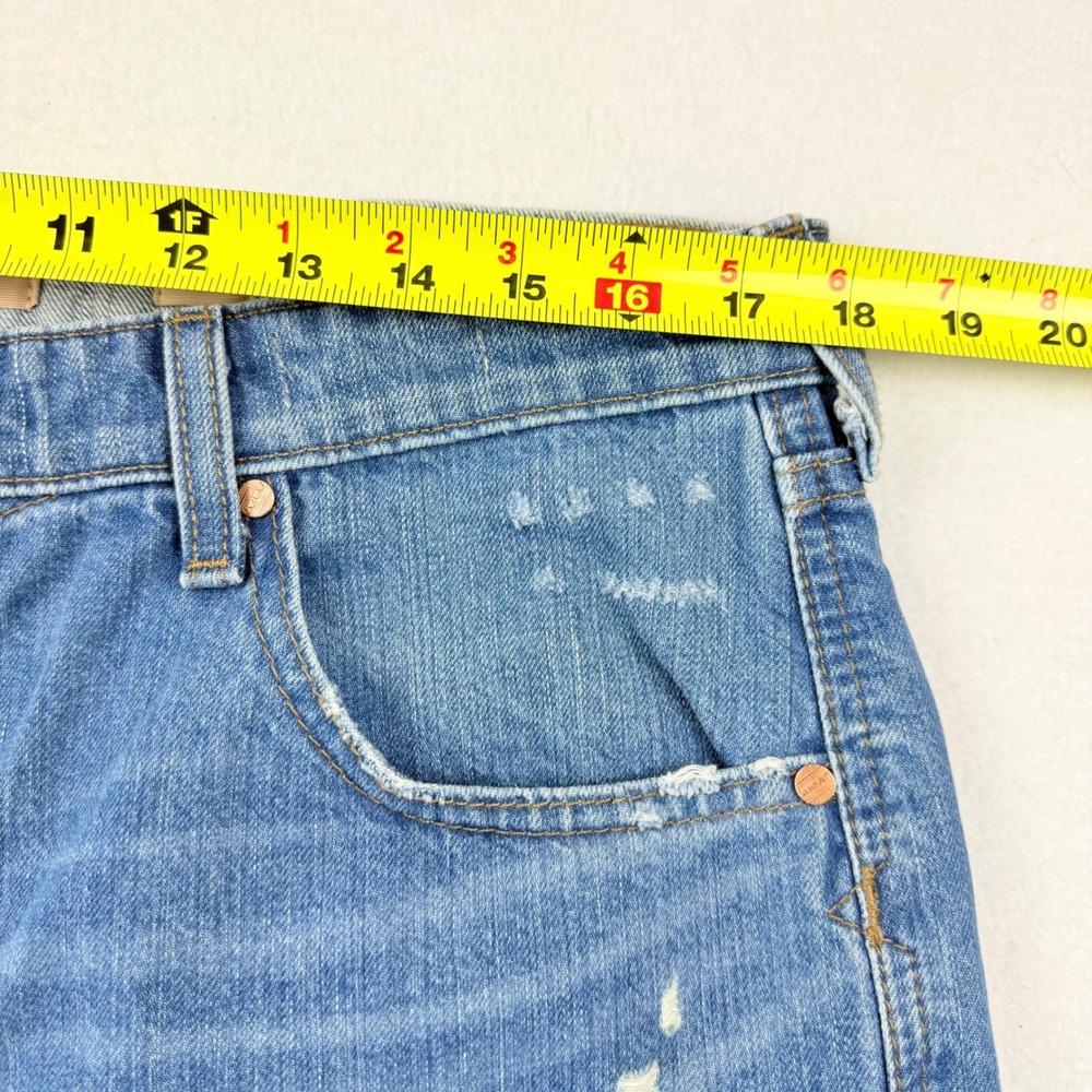 Ariat REAL Denim Tomboy Carpenter HR Relaxed Straight Jeans Distressed 32R NWT - Picture 8 of 13